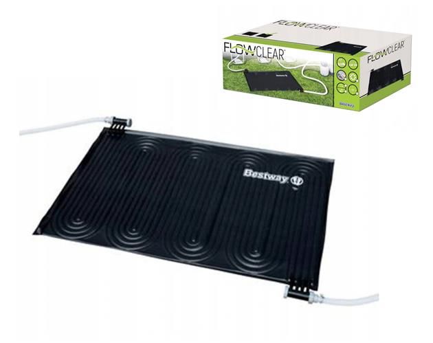 Vandenį šildantis kilimėlis baseinams bestway flowclear clean, juodas