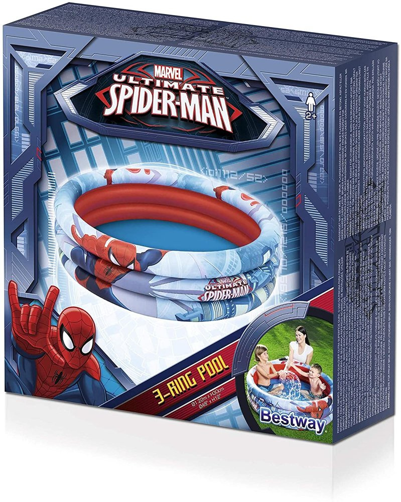 Pripučiamas baseinas spiderman, 122x30 cm