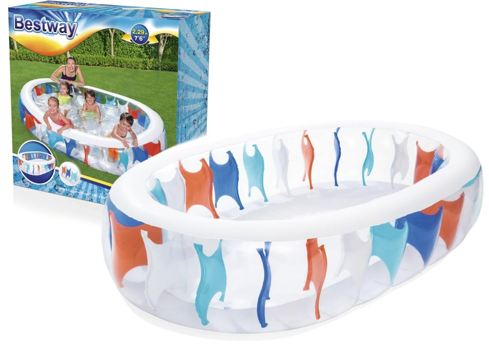 Pripučiamas baseinas bestway elliptic, 229x152x51 cm