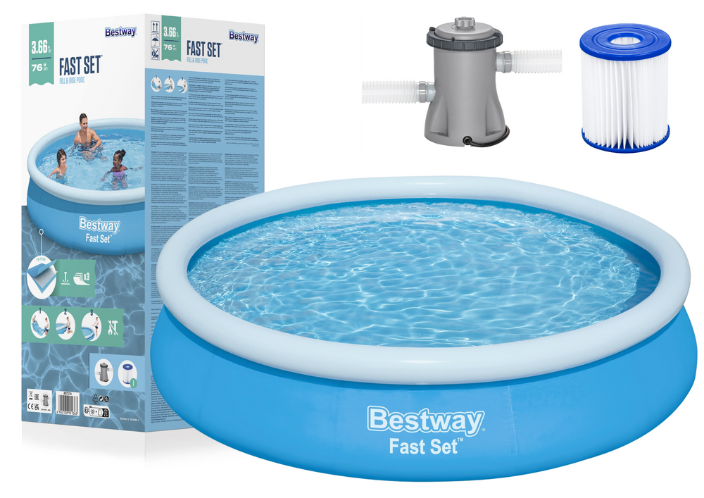 Pripučiama baseinas su rėmu bestway 366 x 76 cm