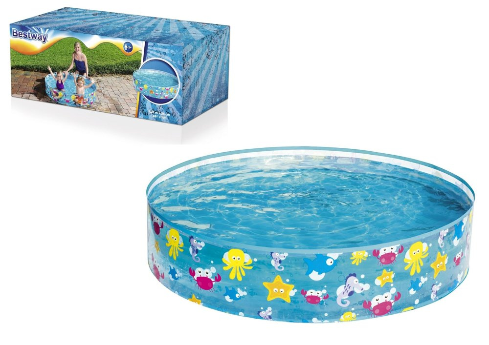 Ramstinis baseinas bestway fill 'n fun sparking sea, 122x25 cm