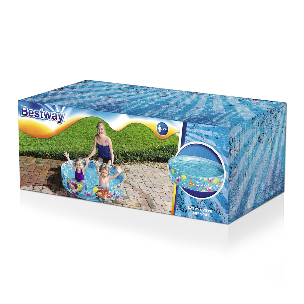 Ramstinis baseinas bestway fill 'n fun sparking sea, 122x25 cm