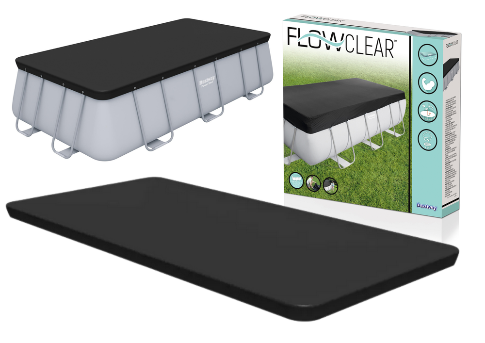 Baseino uždangalas bestway flowclear power steel 396x185 cm