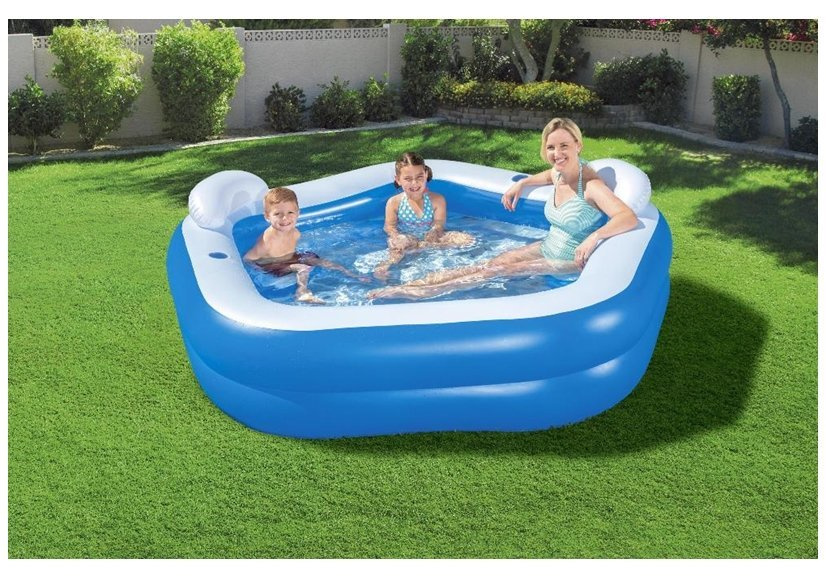 Pripučiamas baseinas bestway family fun, 213x206x69 cm