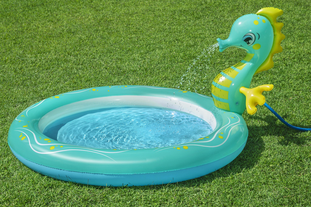 Pripučiamas baseinas bestway seahorse sprinkler, 188x160x86 cm