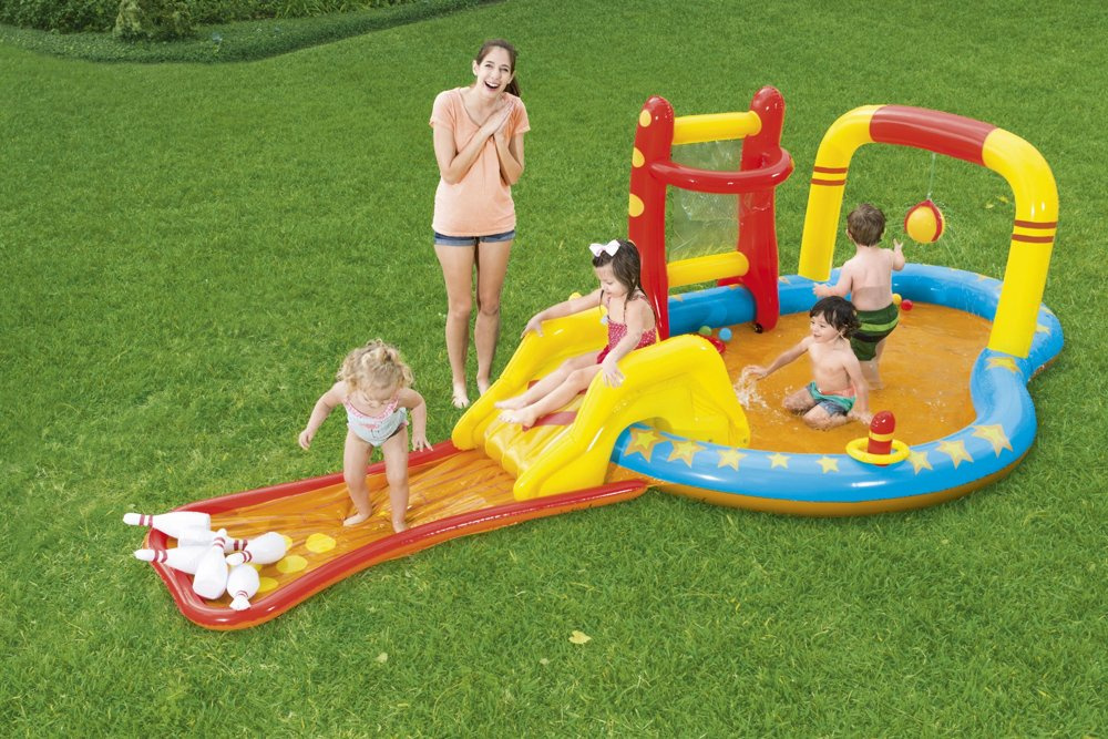 Pripučiama žaidimų aikštelė bestway lil' champ, 435x213x117 cm