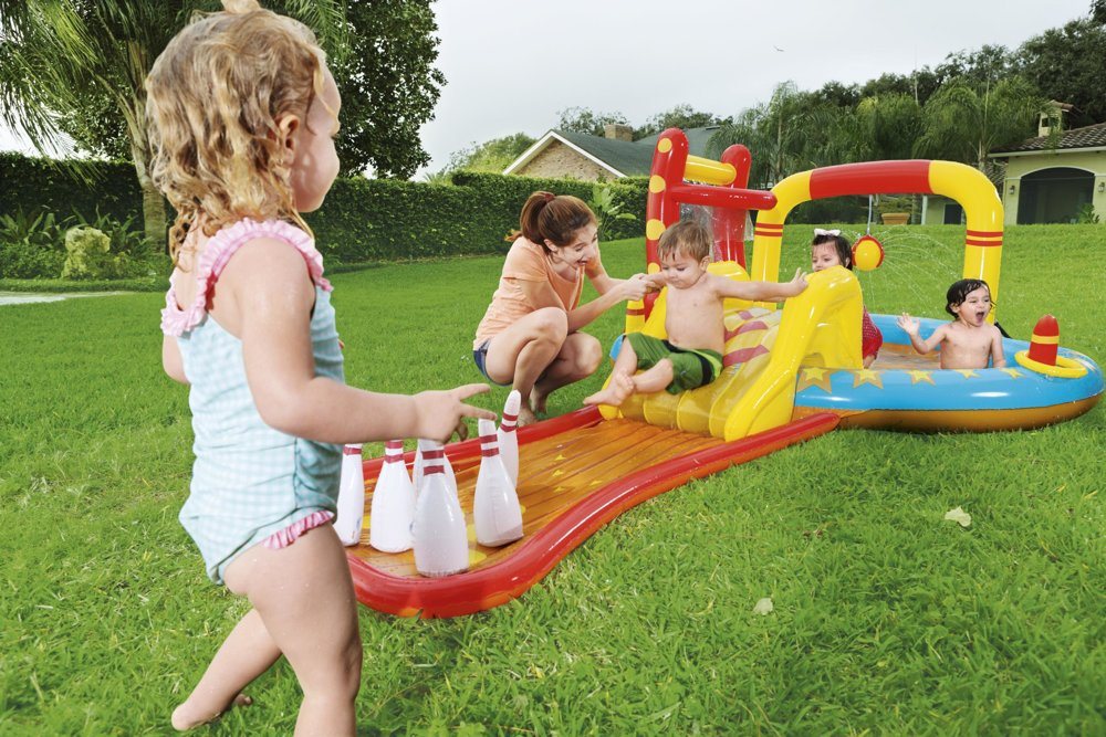 Pripučiama žaidimų aikštelė bestway lil' champ, 435x213x117 cm