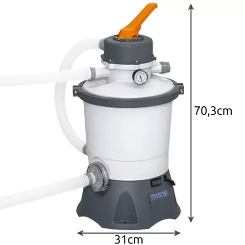 Baseino vandens smėlio filtras su pompa bestway flowclear, 2271 l/val.