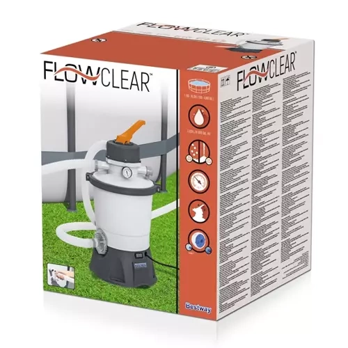 Baseino vandens smėlio filtras su pompa bestway flowclear, 2271 l/val.