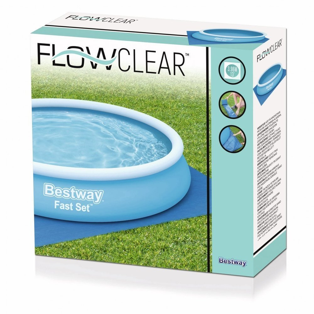 Baseino patiesalas bestway flowclear, 396x396 cm