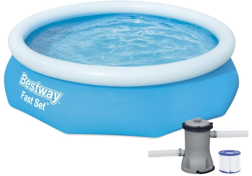 Baseino rinkinys bestway marin fast, apvalus, 305 cm, mėlyna