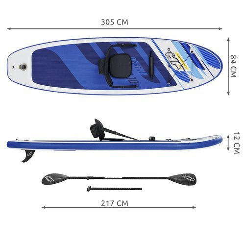 Pripučiama irklentė bestway hydro force oceana convertible, 305 cm