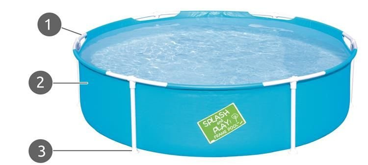 Karkasinis baseinas bestway my first frame pool, 152x38 cm