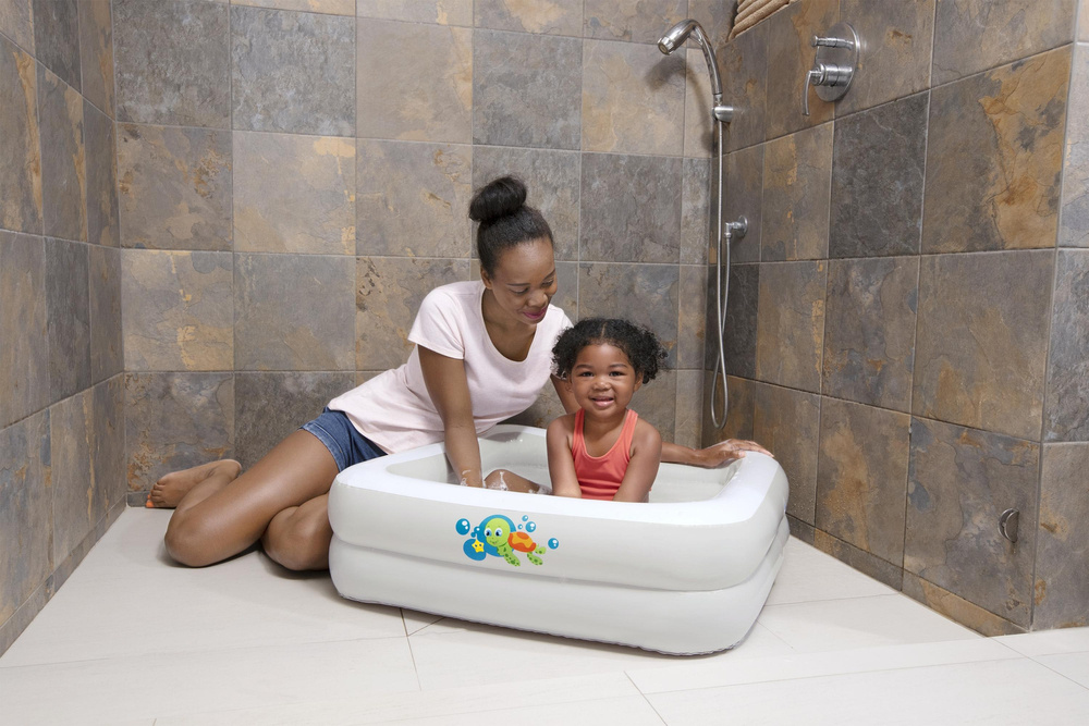 Pripučiamas baseinas kūdikiams bestway baby tub, 86x86x25 cm
