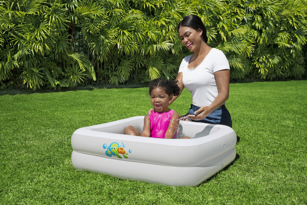 Pripučiamas baseinas kūdikiams bestway baby tub, 86x86x25 cm