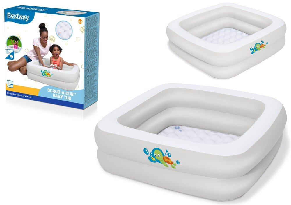 Pripučiamas baseinas kūdikiams bestway baby tub, 86x86x25 cm
