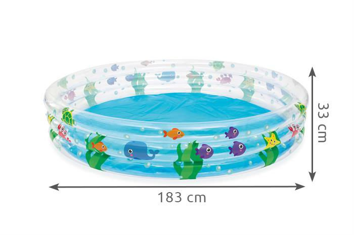Pripučiamas baseinas bestway deep dive, 183x33 cm