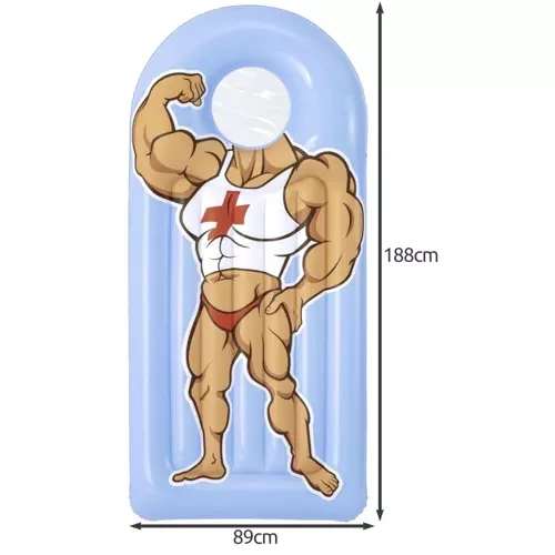 Pripučiamas paplūdimio čiužinys bestway flip air mat, 188x89 cm