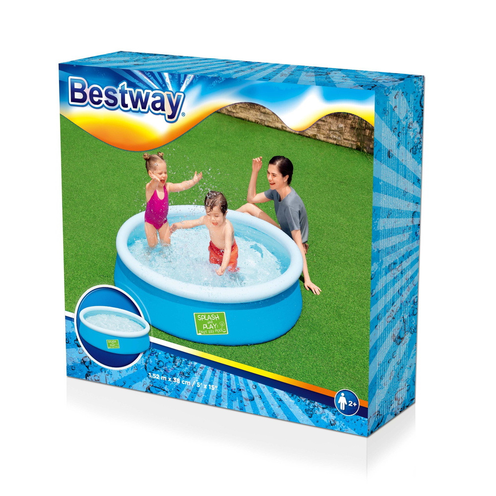 Baseinas Bestway Fast Set Splash & Play 152x38 cm, be filtro