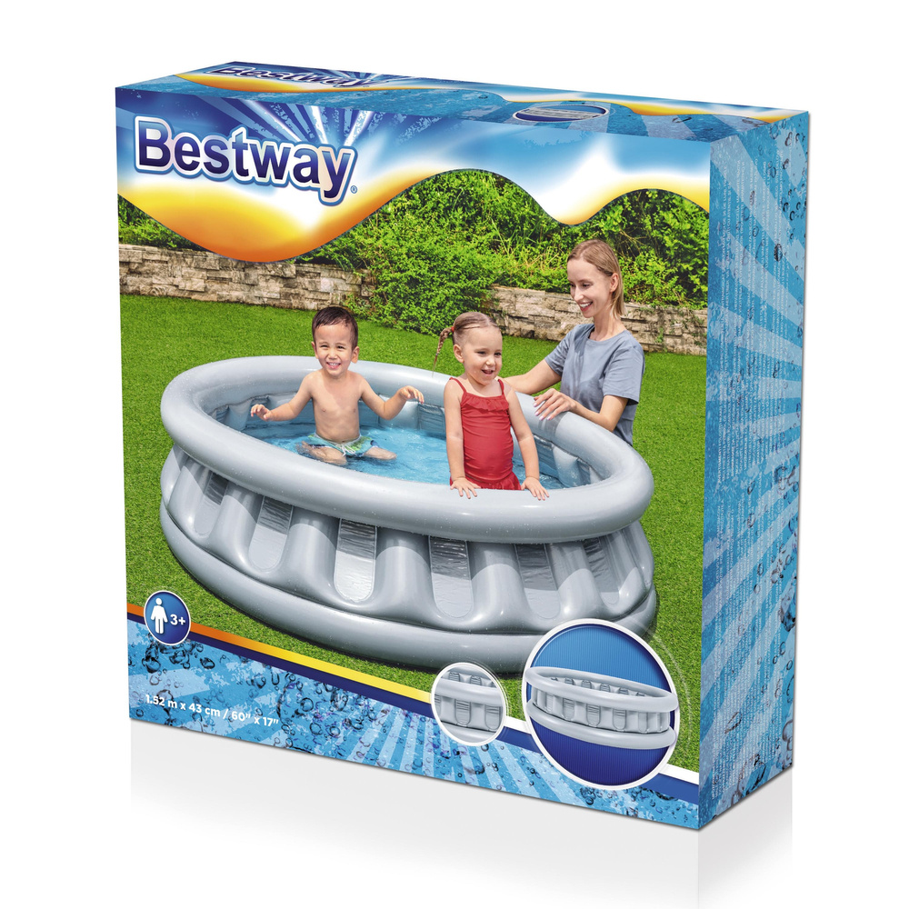 Pripučiamas baseinas bestway space ship, 152x43 cm