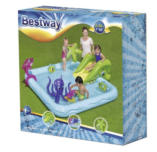 Pripučiama žaidimo aikštele bestway fantastic aquarium, 239x206x86 cm