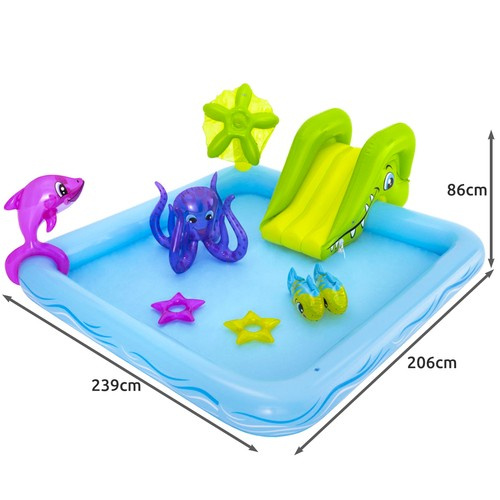 Pripučiama žaidimo aikštele bestway fantastic aquarium, 239x206x86 cm