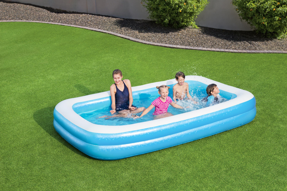 Pripučiamas baseinas bestway family, 305x183x46 cm