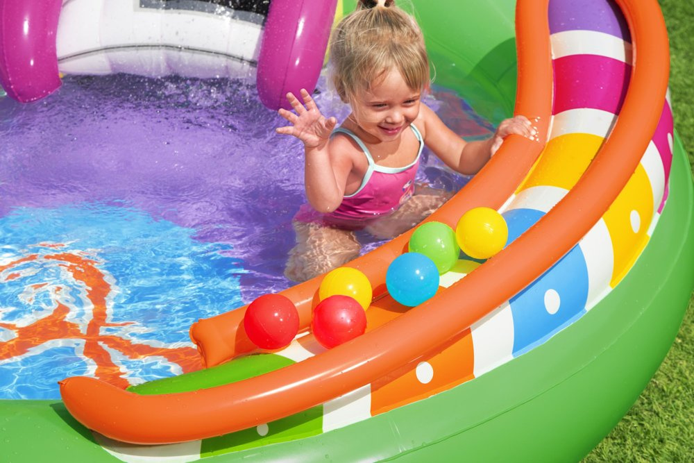 Pripučiama žaidimų aikštelė bestway sing 'n splash, 295x190x137 cm
