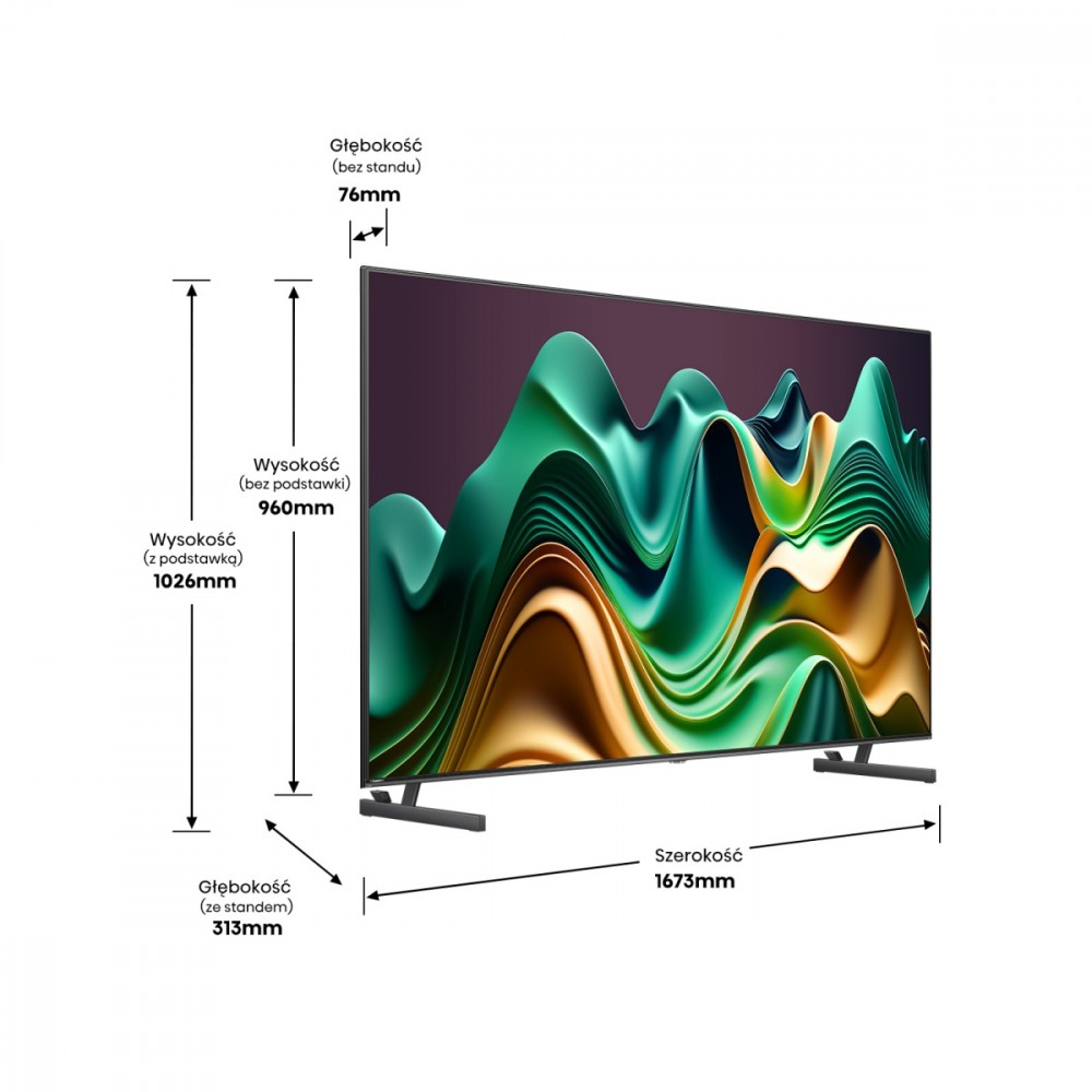 75 colių Mini-LED ULED televizorius Hisense