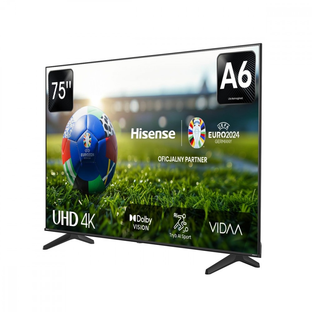 75 colių led televizorius hisense 75a6n