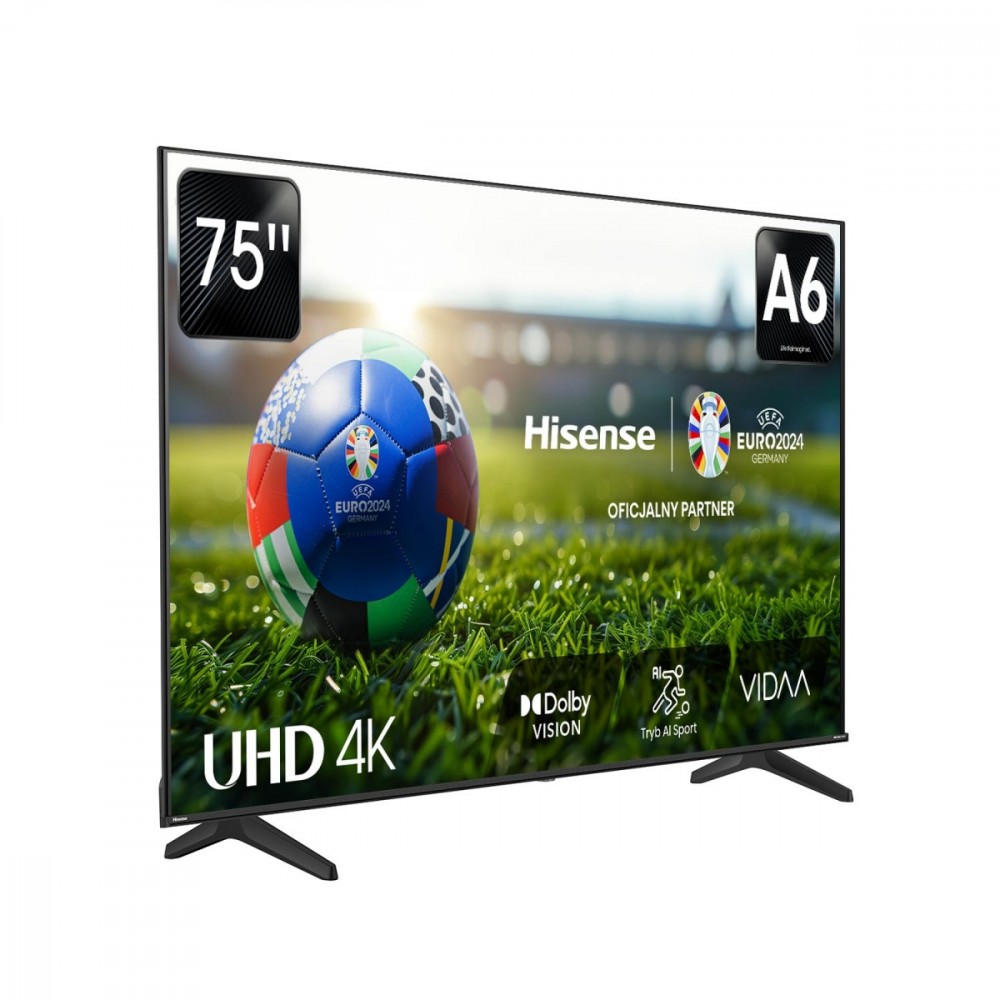 75 colių led televizorius hisense 75a6n
