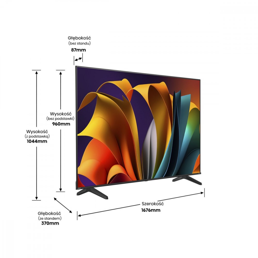 75 colių led televizorius hisense 75a6n