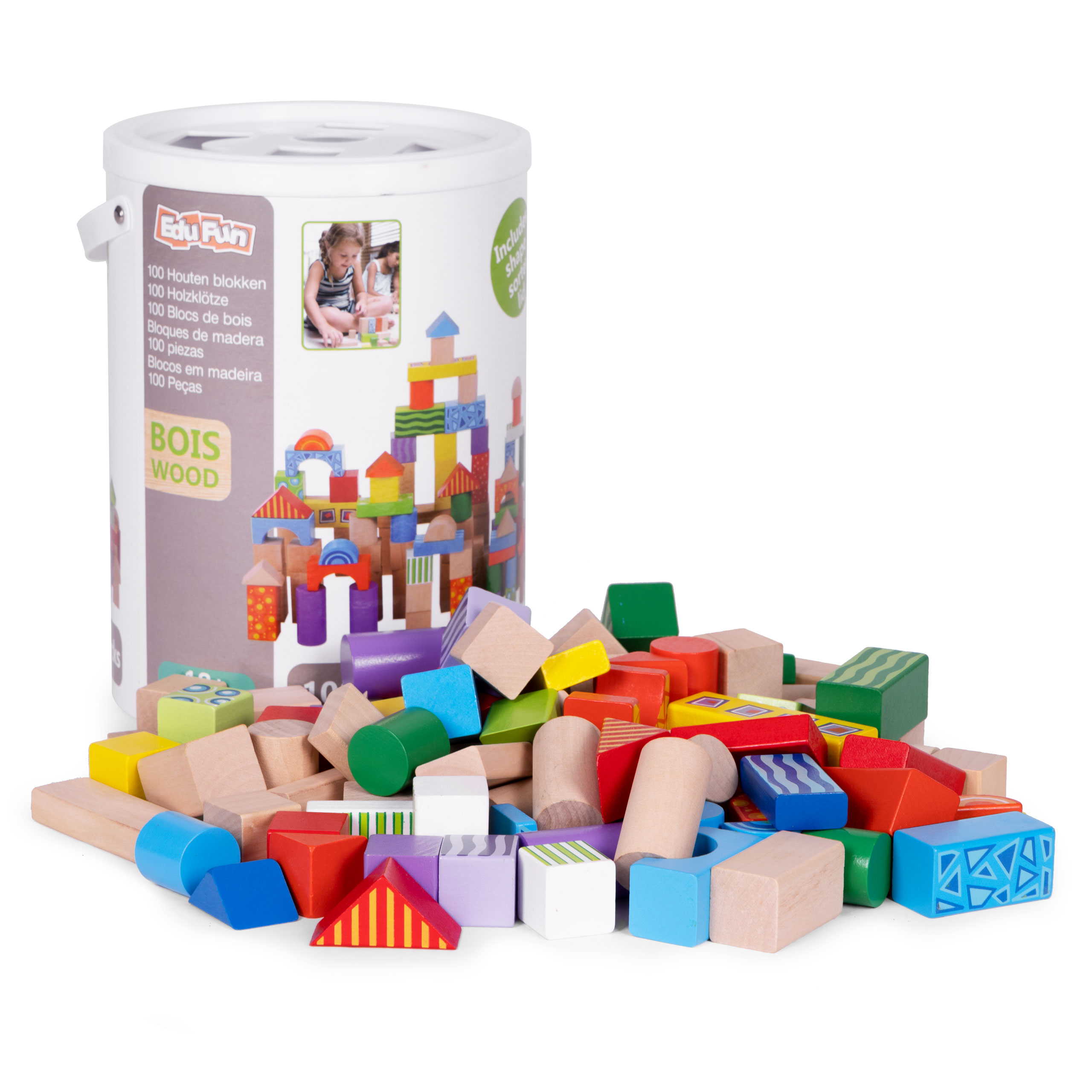 Medinės kaldėlės, 100 vnt., ecotoys