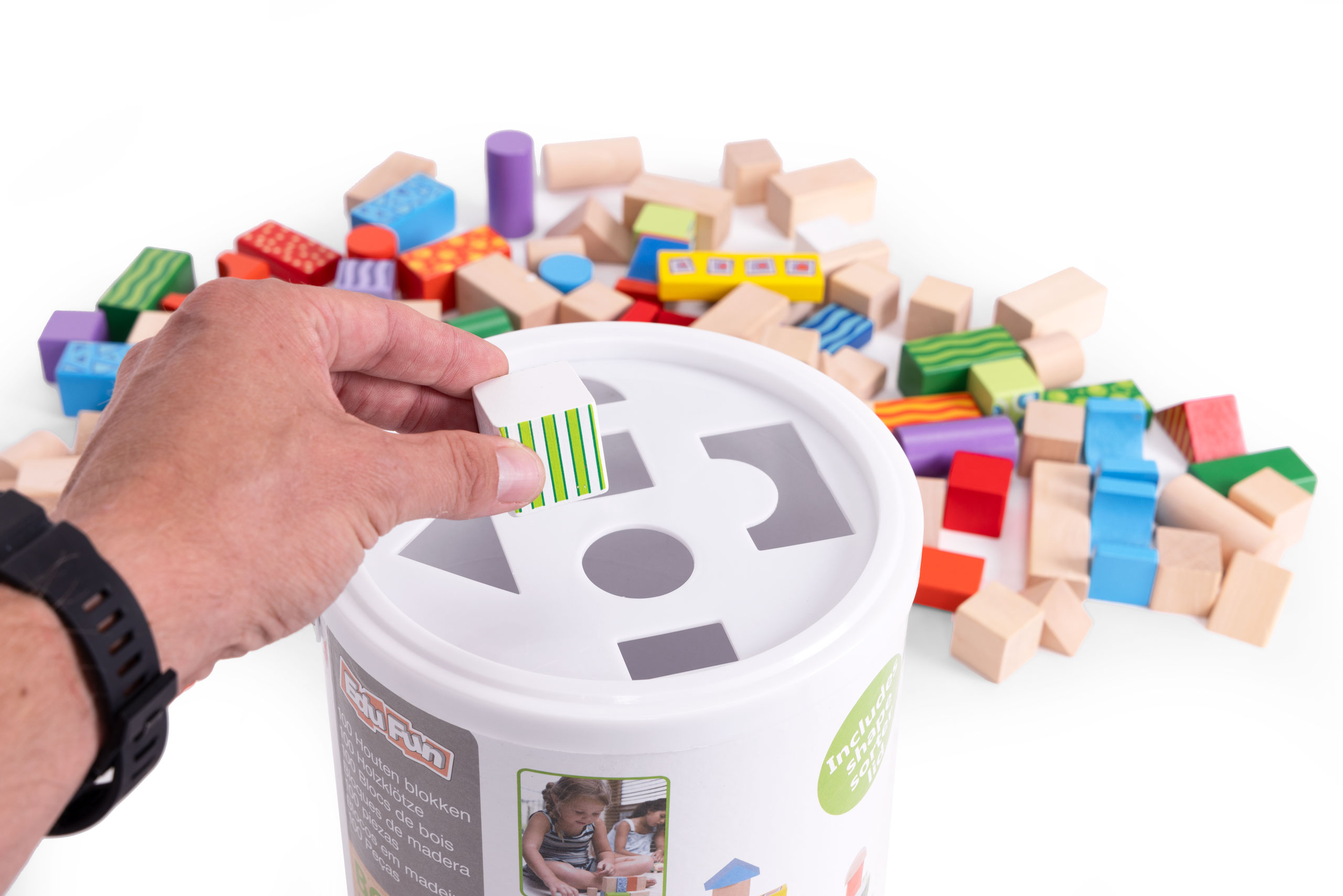 Medinės kaldėlės, 100 vnt., ecotoys