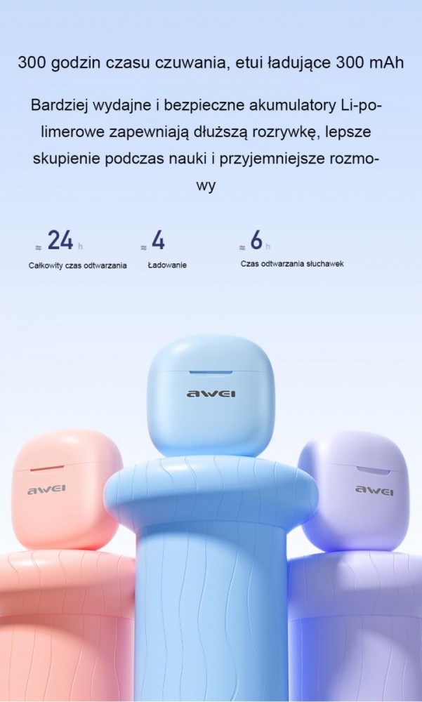 Laisvų rankų įranga awei t68 juodos