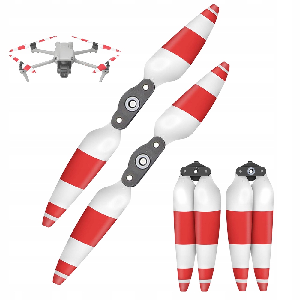 Mažai triukšmo keliantys propeleriai, skirti dji air 3, lengvai montuojami, 8,7 colio