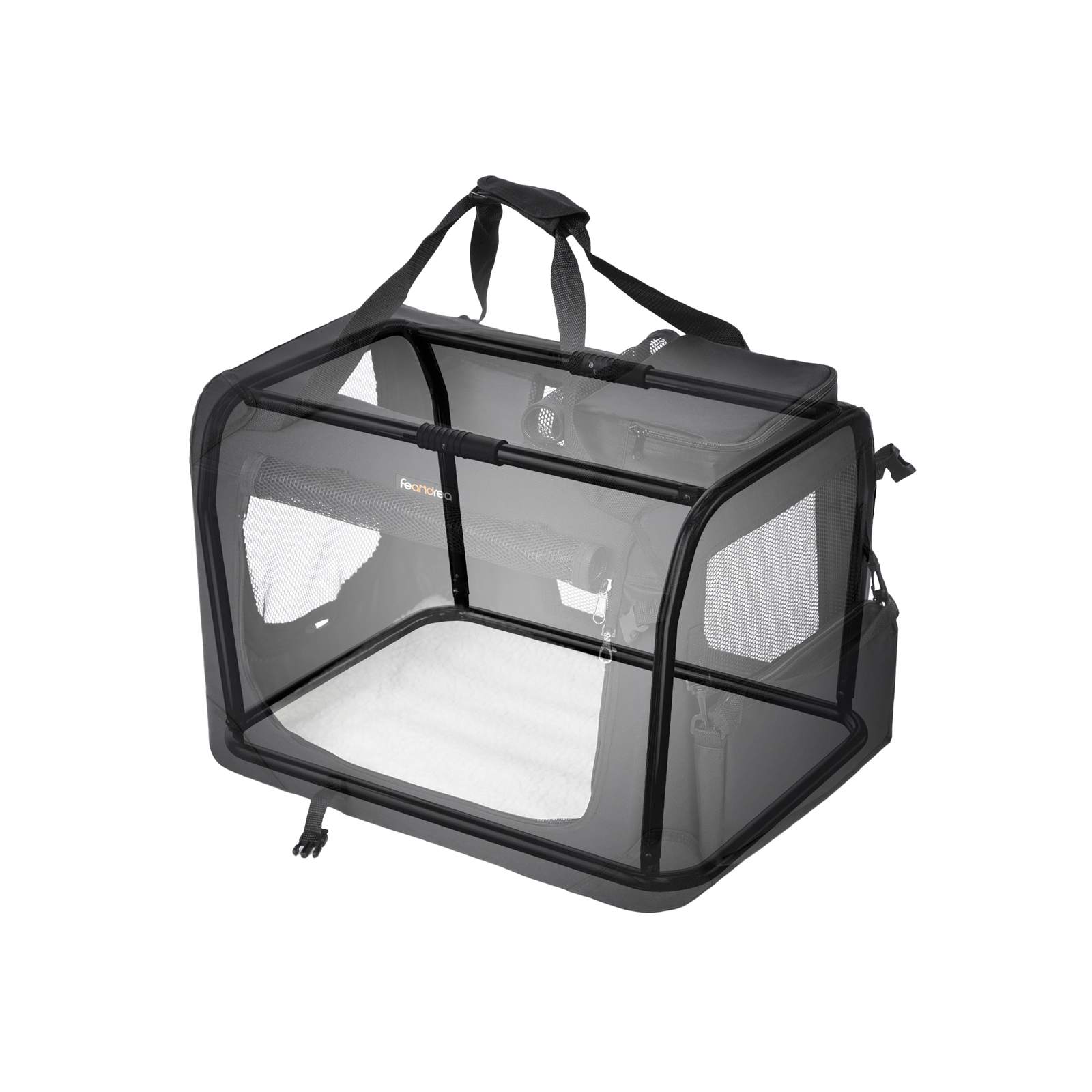 Augintinio transportavimo dėžė FEANDREA, 102 x 69 x 69 cm, juoda