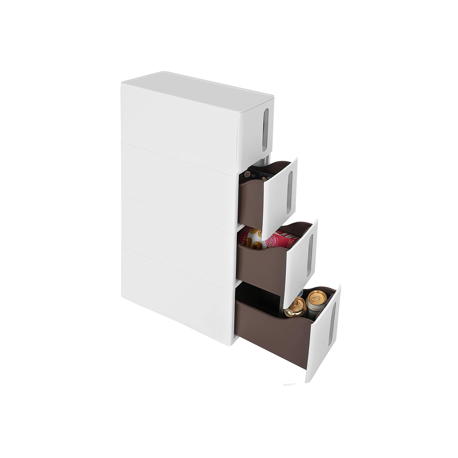 Plastikinė lentyna su ratukais SONGMICS 45x17x84 cm