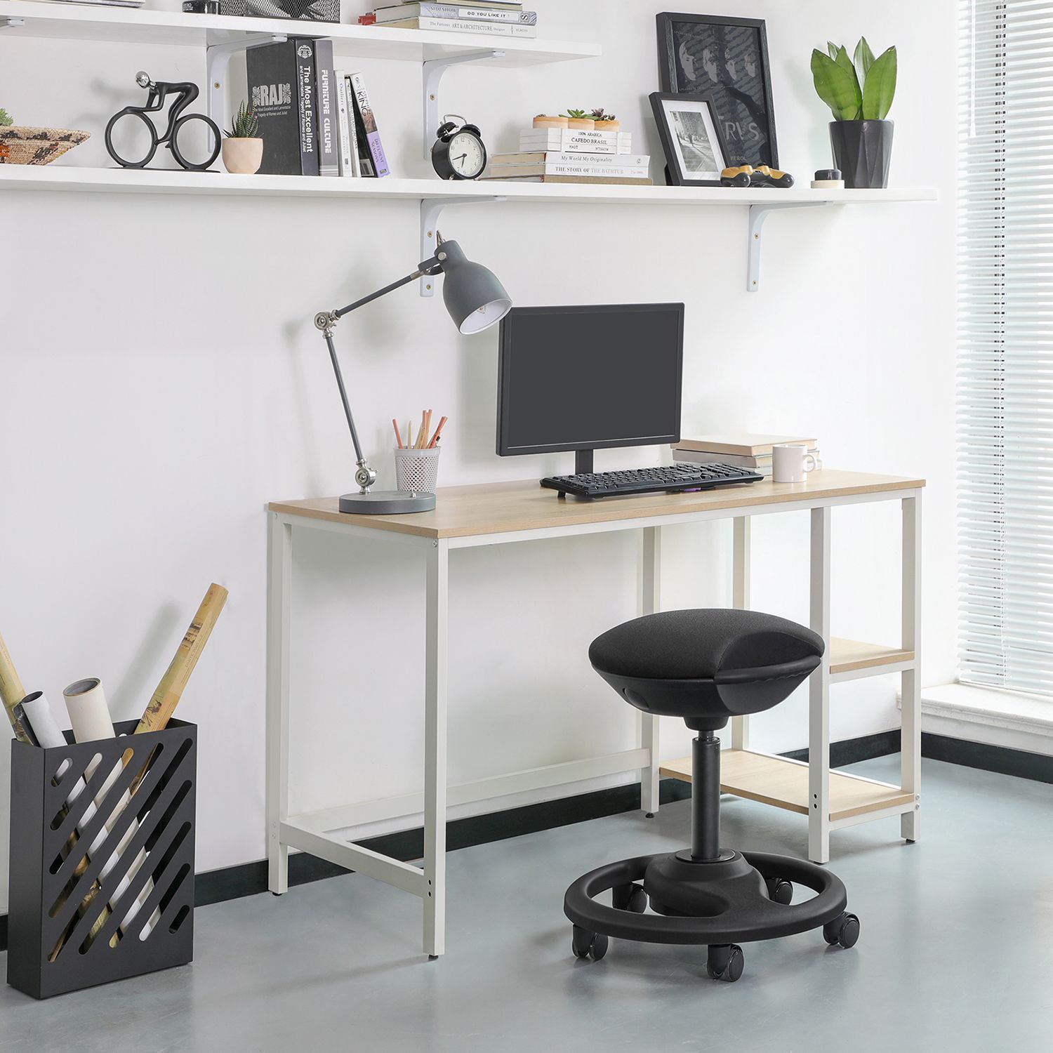 Ergonomiška darbo kėdė SONGMICS, Ø 42 cm, 55-73 cm