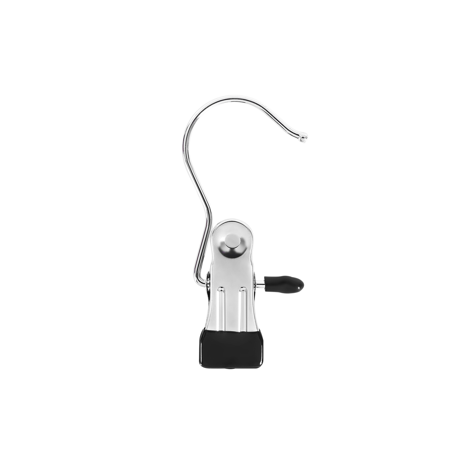 Kabinimo spaustukai su PVC danga, sidabriniai, 10,5 × 4,5 cm, 50 vnt.