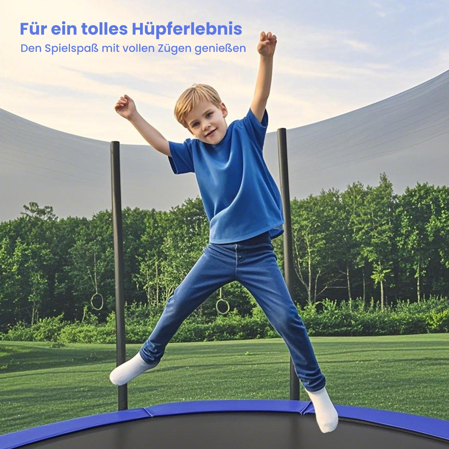 Batutas su apsauginiu tinklu 305 cm 2