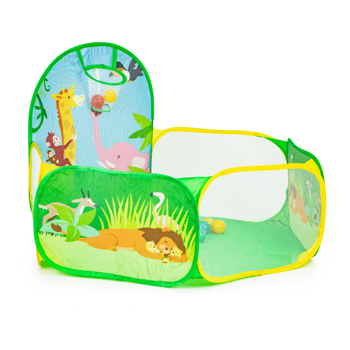 Sausas baseinas vaikams iplay 130x130x80 cm su 50 kamuoliukų