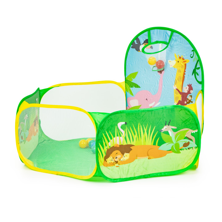 Sausas baseinas vaikams iplay 130x130x80 cm su 50 kamuoliukų