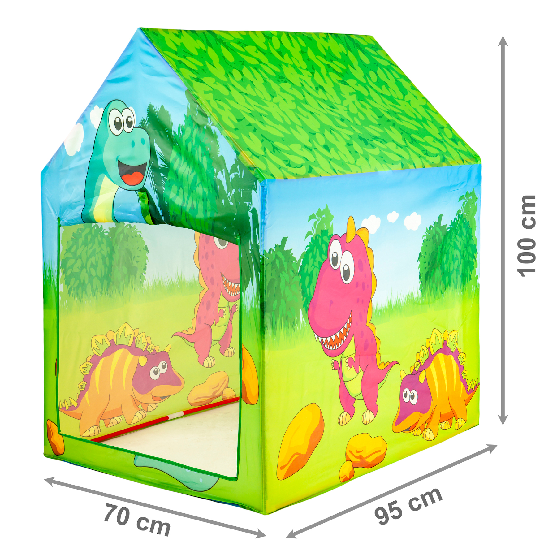 Vaikiška palapinė iplay dinozaurų šalis 95x72x102 cm
