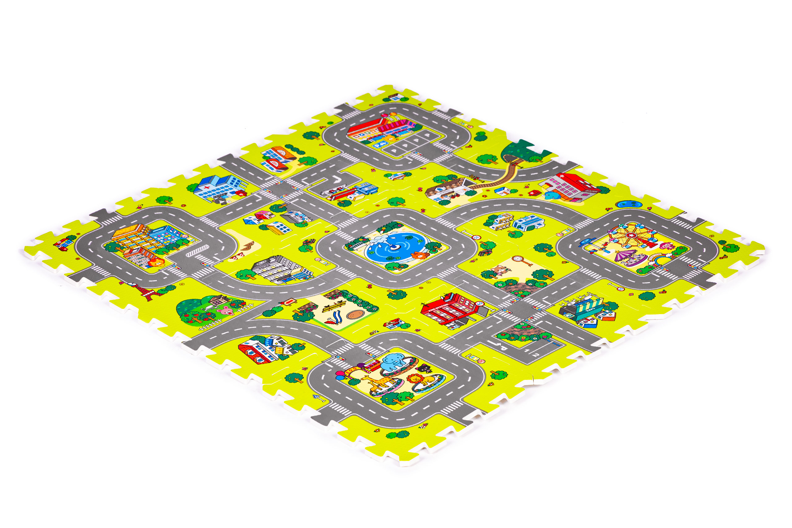 Putplasčio kilimėlis vaikams iplay 90.5x90.5 cm 9 dalių