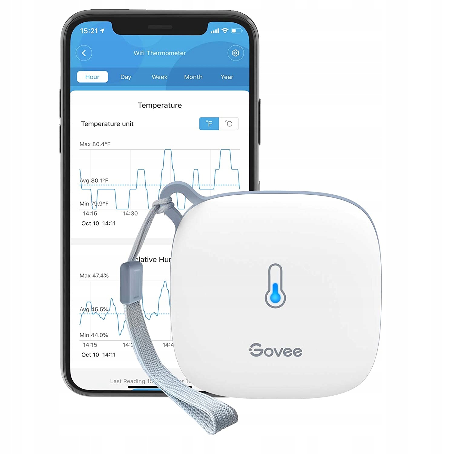 Govee H5179 | Termometras ir higrometras | WiFi, ekranas