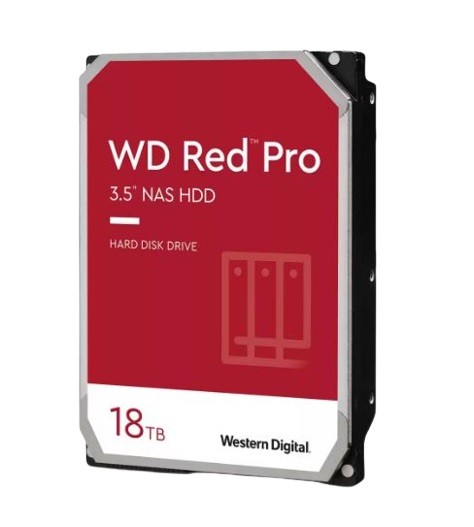 Hdd vidinis kietasis diskas hdd|western digital|red pro|18tb|sata 3.0|512 mb|7200 rpm|3,5