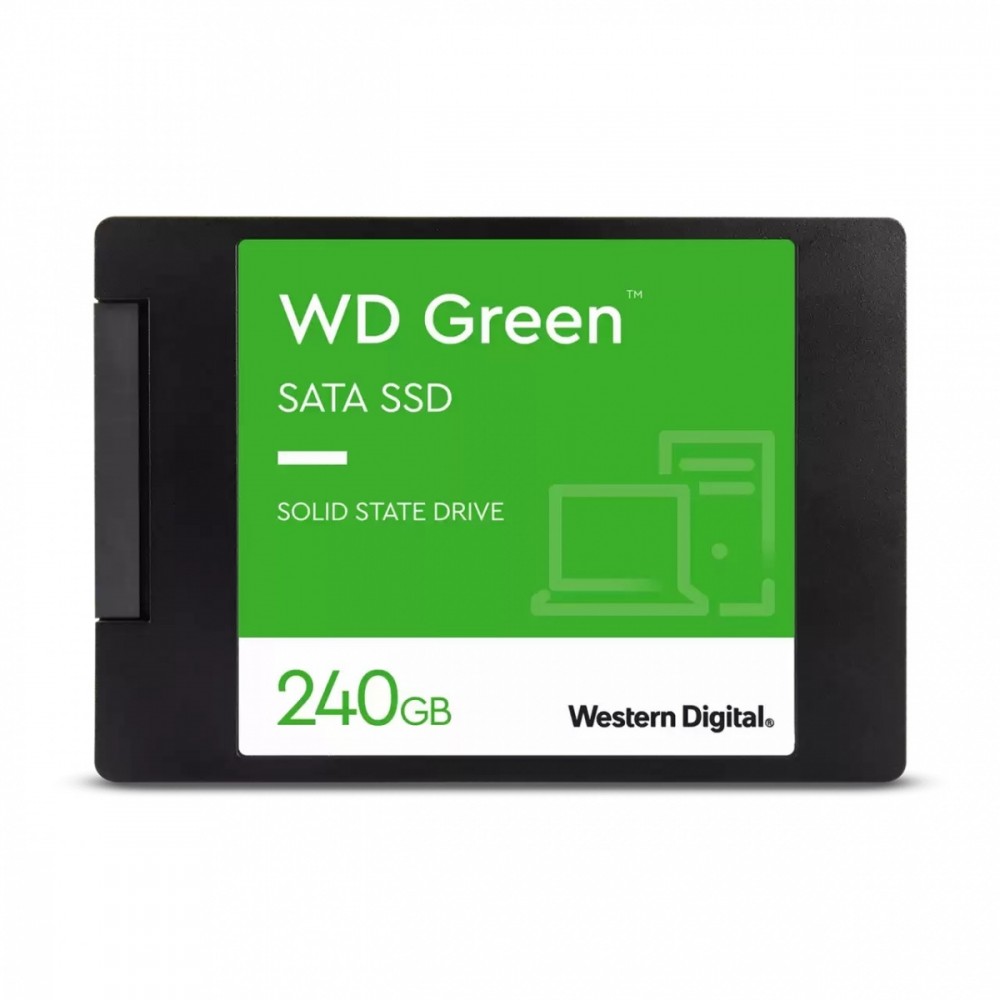 Ssd vidinis kietasis diskas ssd diskas|western digital|žalios spalvos|240 gb|sata 3.0|slc|skaitymo greitis 545 mb/sek|2,5