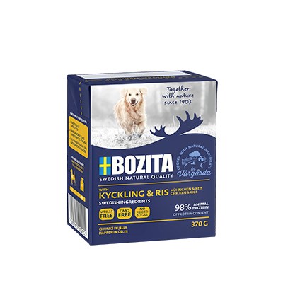 Konservai suaugusiems šunims bozita, su vištiena, 370 g