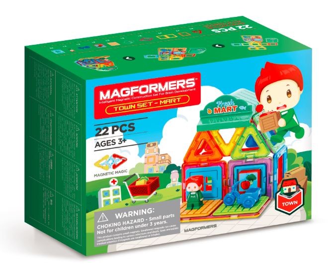 Magnetinių blokų rinkinys miestas magformers, 22 d.